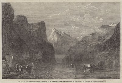La bahía de Uri, lago de Lucerna de William C. Smith